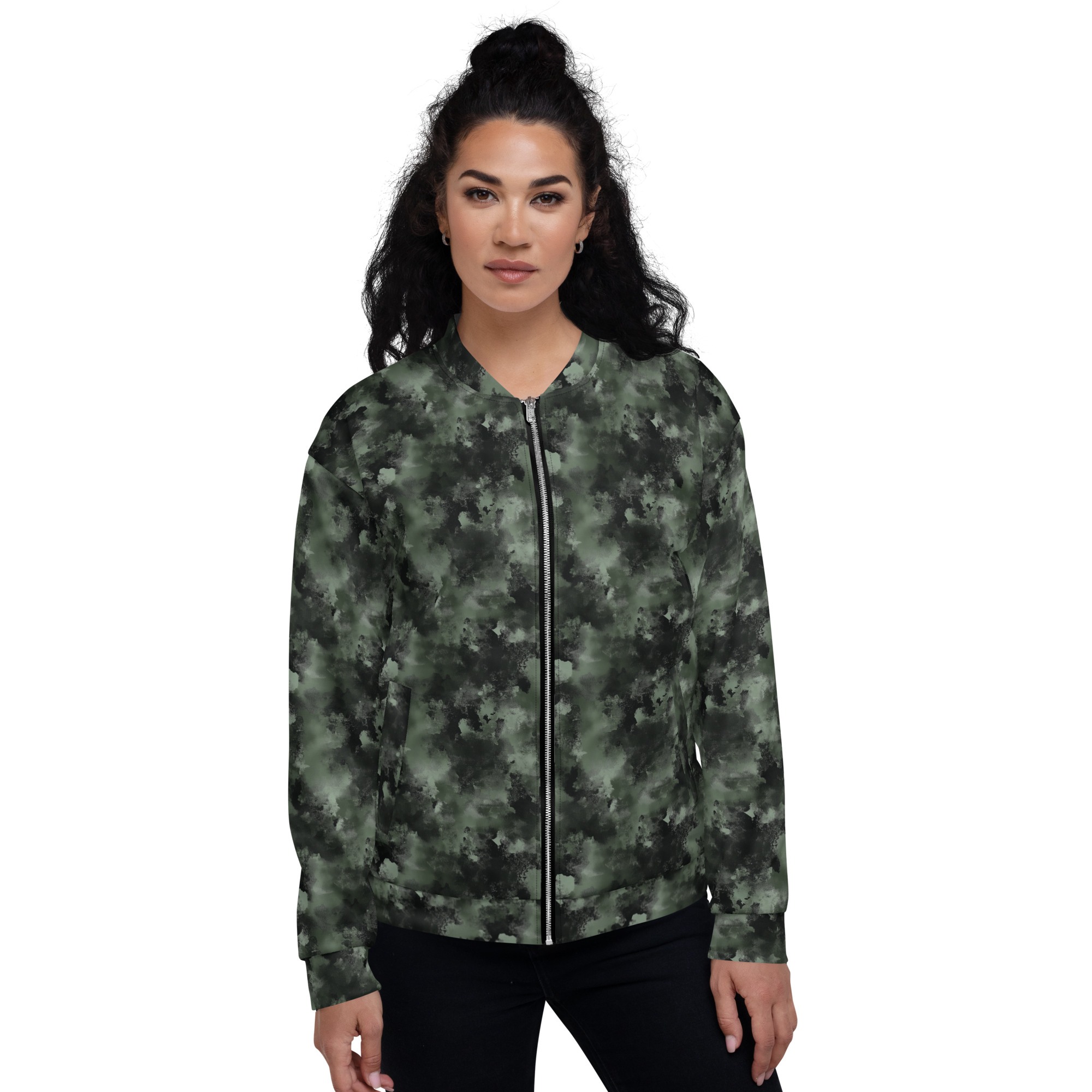 Unisex Bomberjacke Dark Green Metal