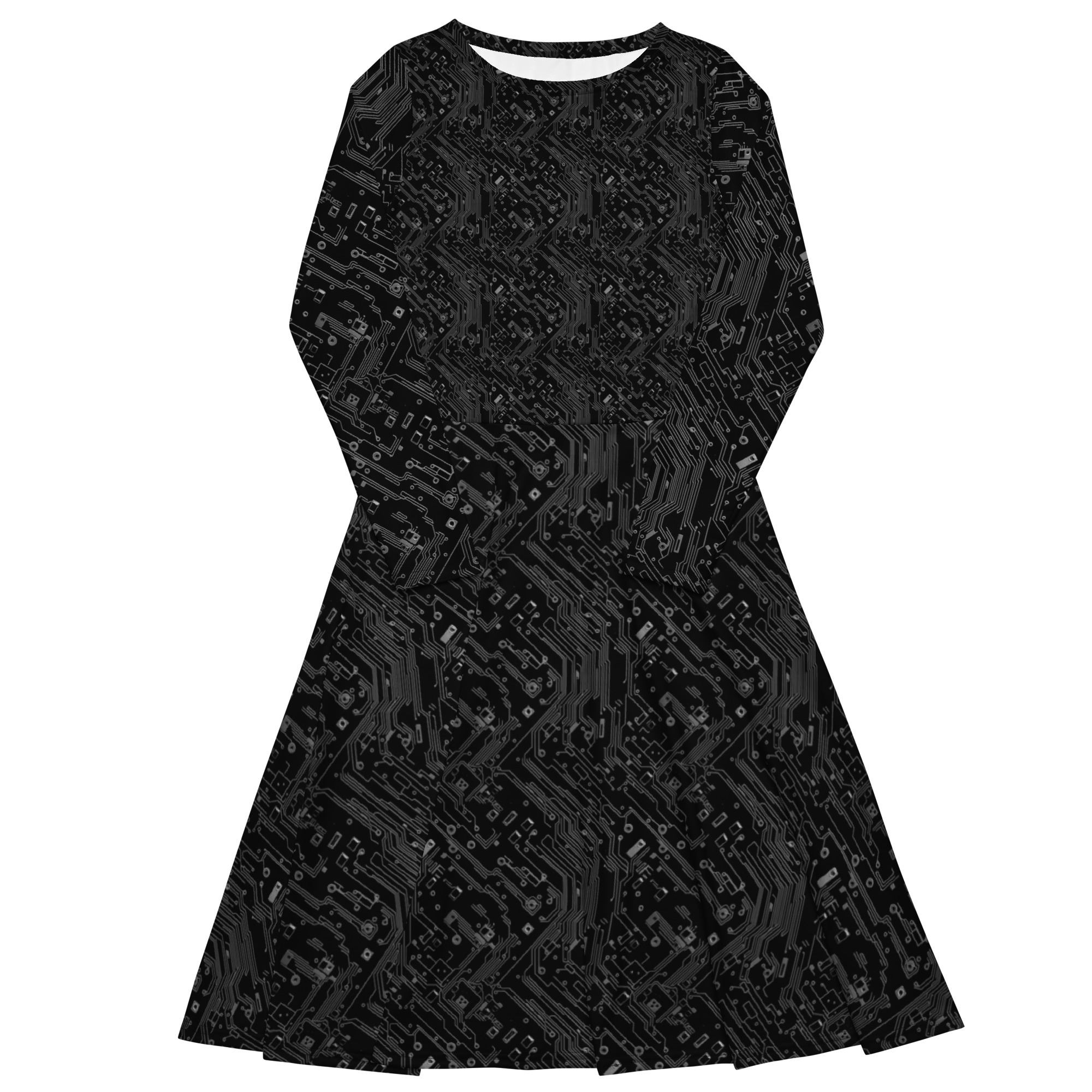 Langärmliges Midikleid JZWeb