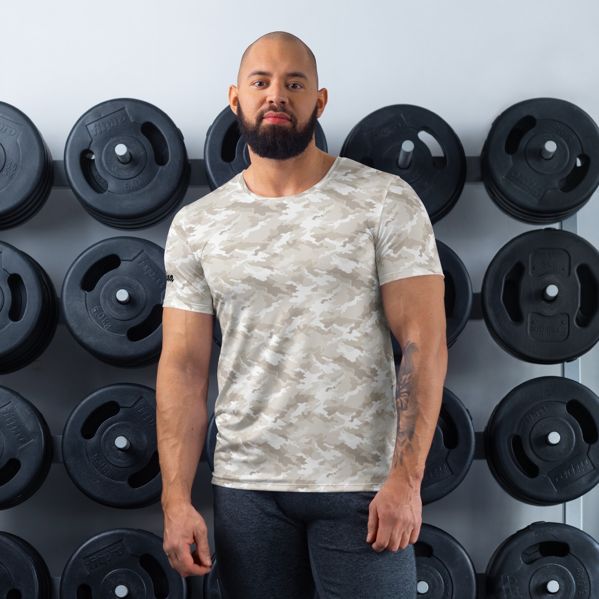 Light Camou Sport-T-Shirt für Herren